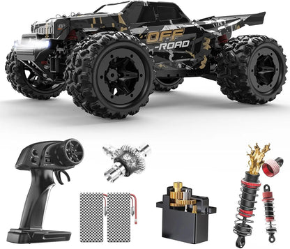 DEERC 9309E 4WD RC Monster Truck – 40KM/H High-Speed Off-Road Car with 2 Batteries & Waterproof Design