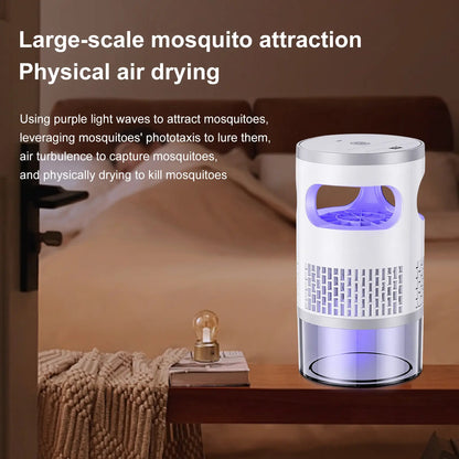 Indoor UV Mosquito Trap - Silent Suction Bug Catcher for Home & Bedroom