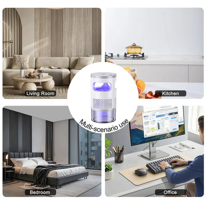 Indoor UV Mosquito Trap - Silent Suction Bug Catcher for Home & Bedroom