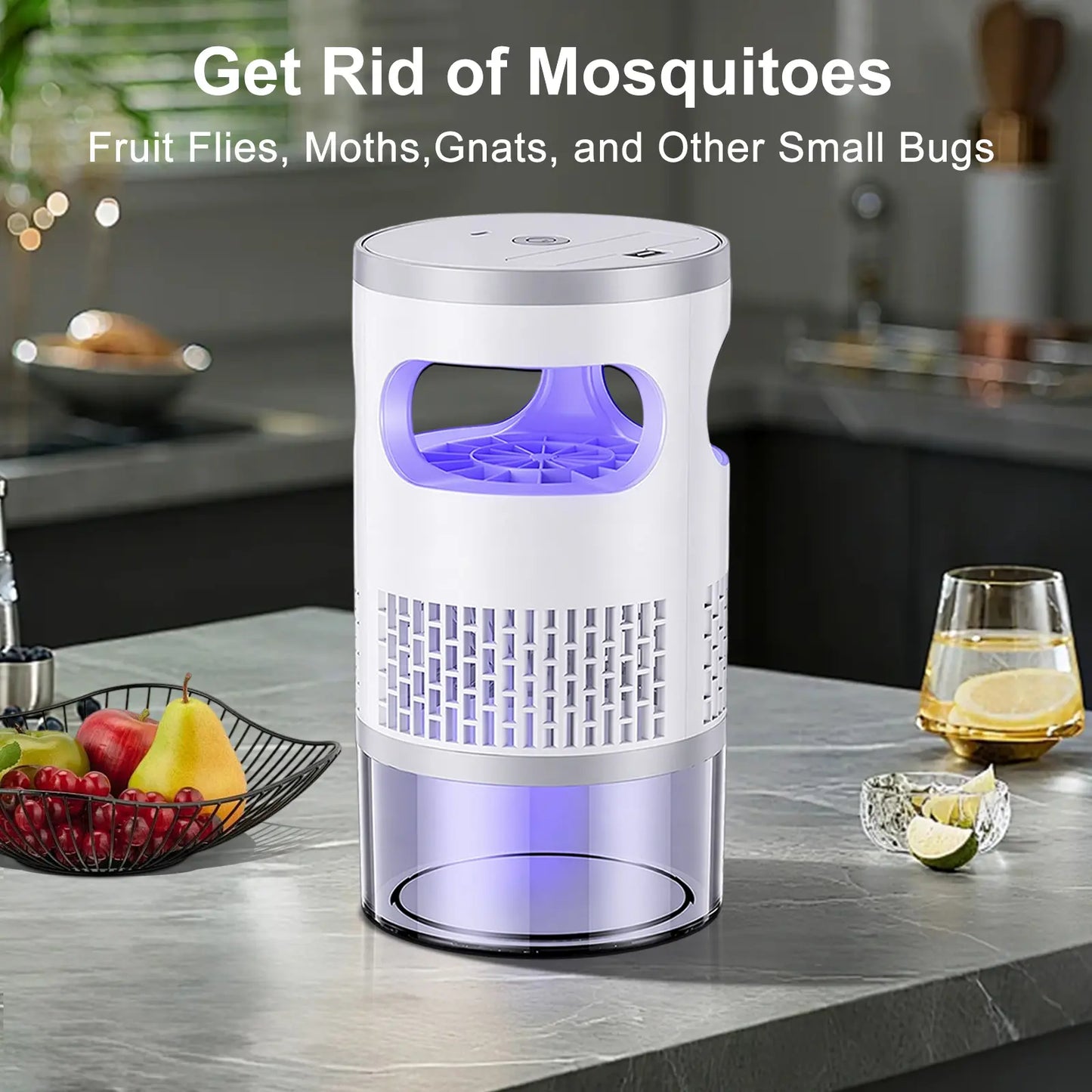 Indoor UV Mosquito Trap - Silent Suction Bug Catcher for Home & Bedroom