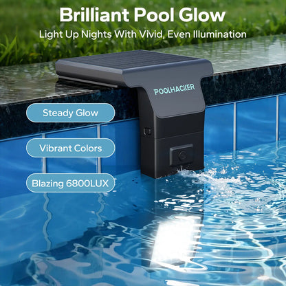 Solar Pool Lights for Above Ground Pools – RGB Color Changing Waterproof Poolside Light with Remote Control
