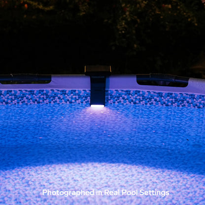 Solar Pool Lights for Above Ground Pools – RGB Color Changing Waterproof Poolside Light with Remote Control