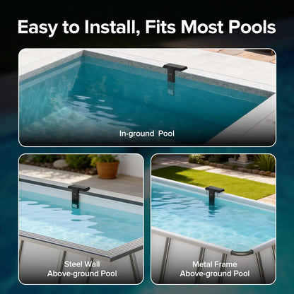 SANSI Solar Poolside RGB Light with Remote, Rechargeable Waterproof Submersible Pool Light for Inground & Above Ground Pools – Enhance Summer Pool Fun Father's Day Gift Ideas , Perfect Outdoor Decoration outdoorfun Summer Wins