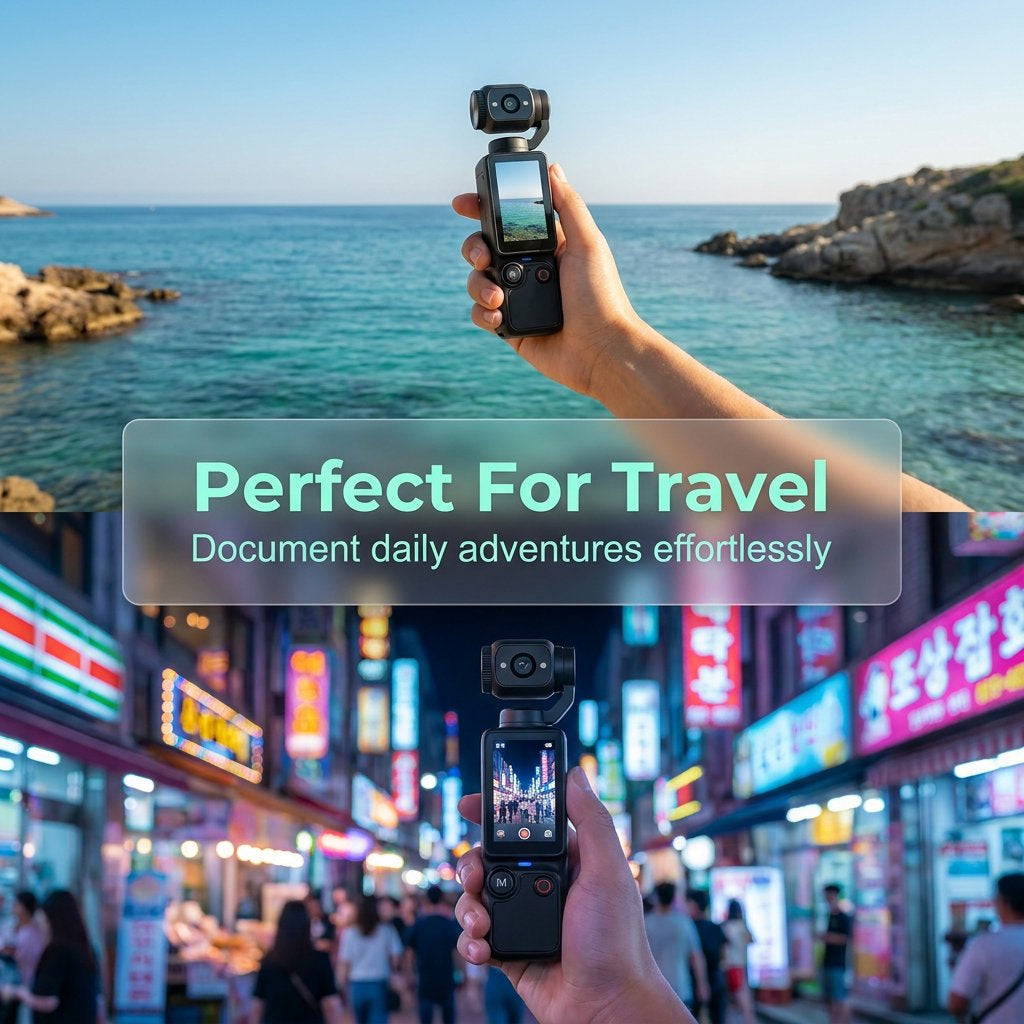 Xtra Muse™ Pro — 2.5K AI Pocket Camera with 180° Rotating Lens