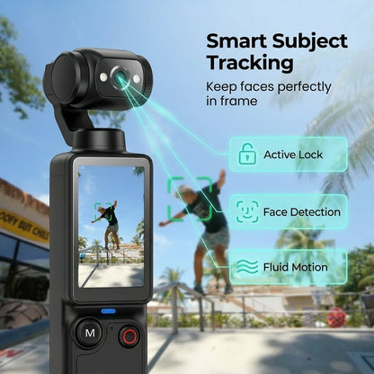Xtra Muse™ Pro — 2.5K AI Pocket Camera with 180° Rotating Lens